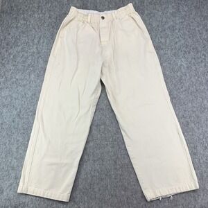 Butter Goods Women's Pants Tan Elastic High Waist Baggy Loose Wide Leg - Size M